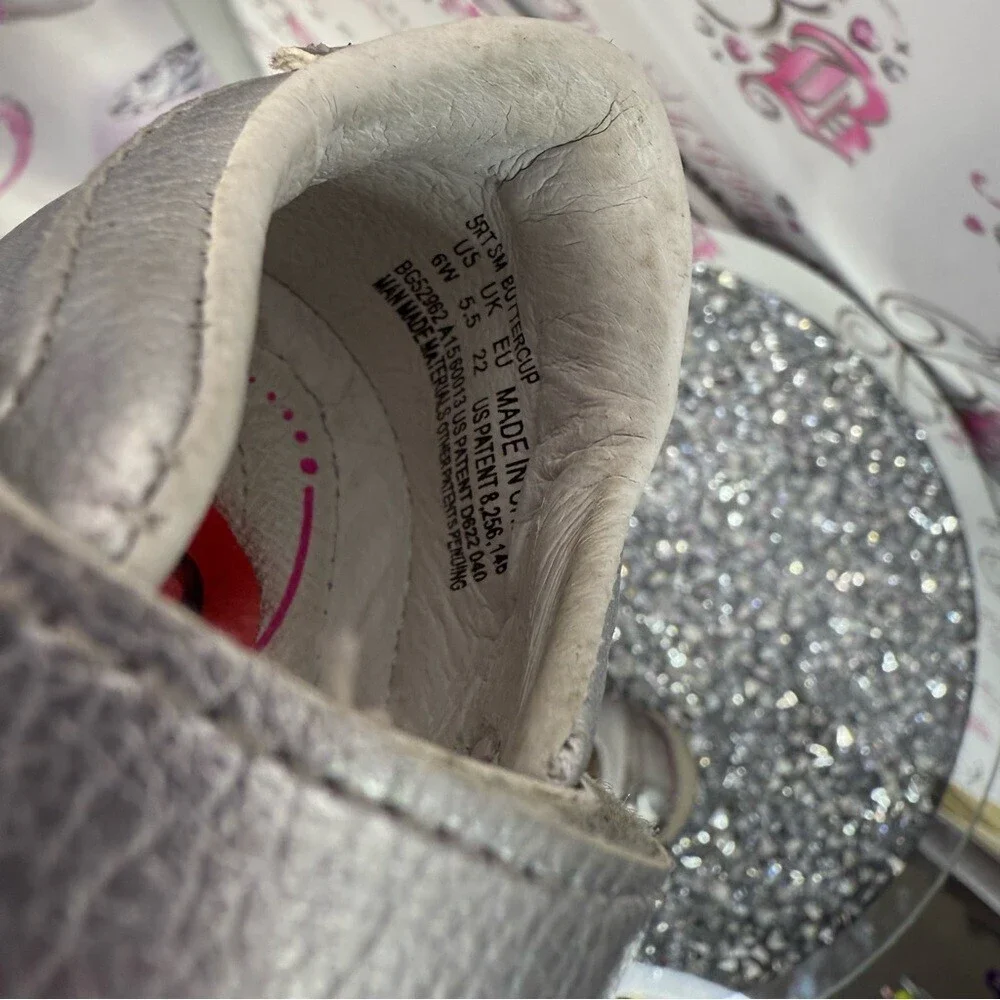 Windriver shoes sneakers shiny pink Chic Silver Baby Walker Shoes